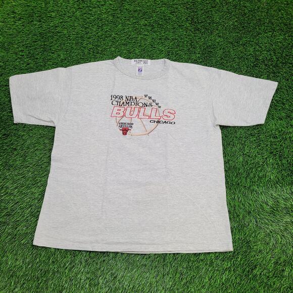 Vintage 1998 Chicago-Bulls Shirt XL 23x28 Gray - Picture 1 of 13